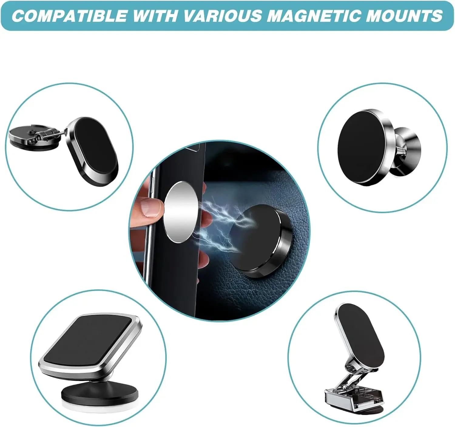 1/50Pcs Ultra Thin Metal Plate - Phone Accessories Holder Car review and price