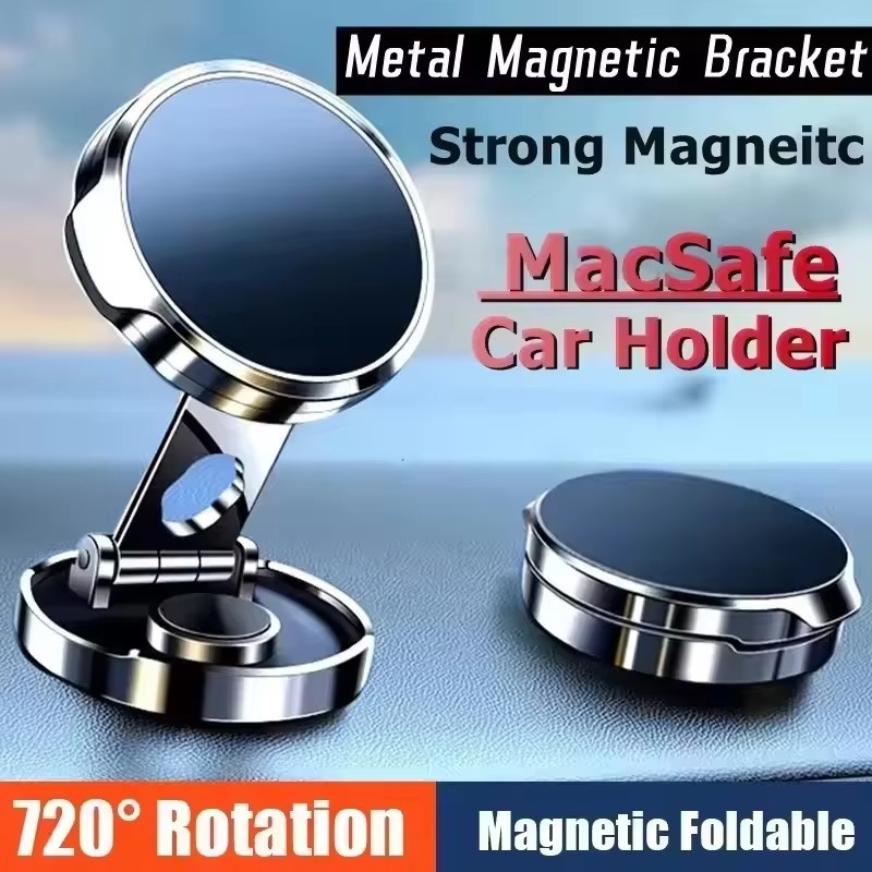Round Folding Magnetic Car Hol - Phone Accessories Holder Car review and price