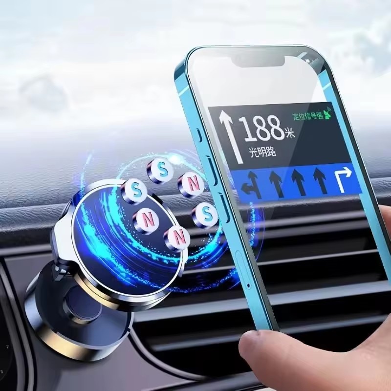 Round Folding Magnetic Car Hol - Phone Accessories Holder Car review and price